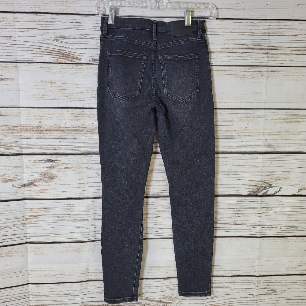 Everlane High Rise Skinny Ankle Jeans Size 25R Buttonfly - Picture 6 of 7